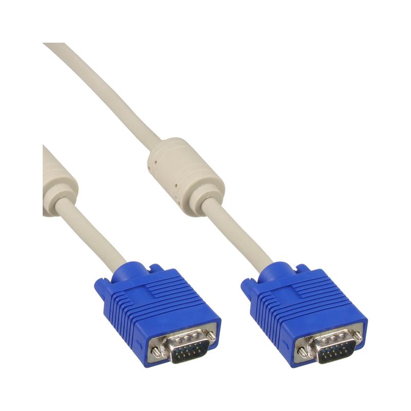 InLine S-VGA kabel beige 15HD M M 0 5m
