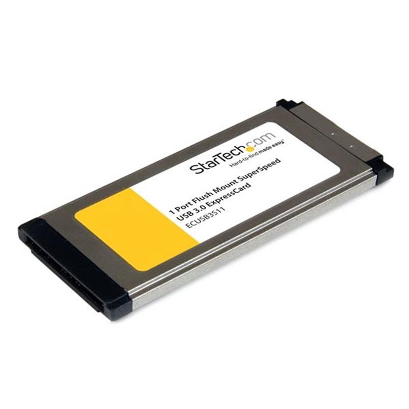 StarTech.com 1-poorts verzonken gemonteerde ExpressCard SuperSpeed USB 3.0 kaartadapter met UASP-ondersteuning