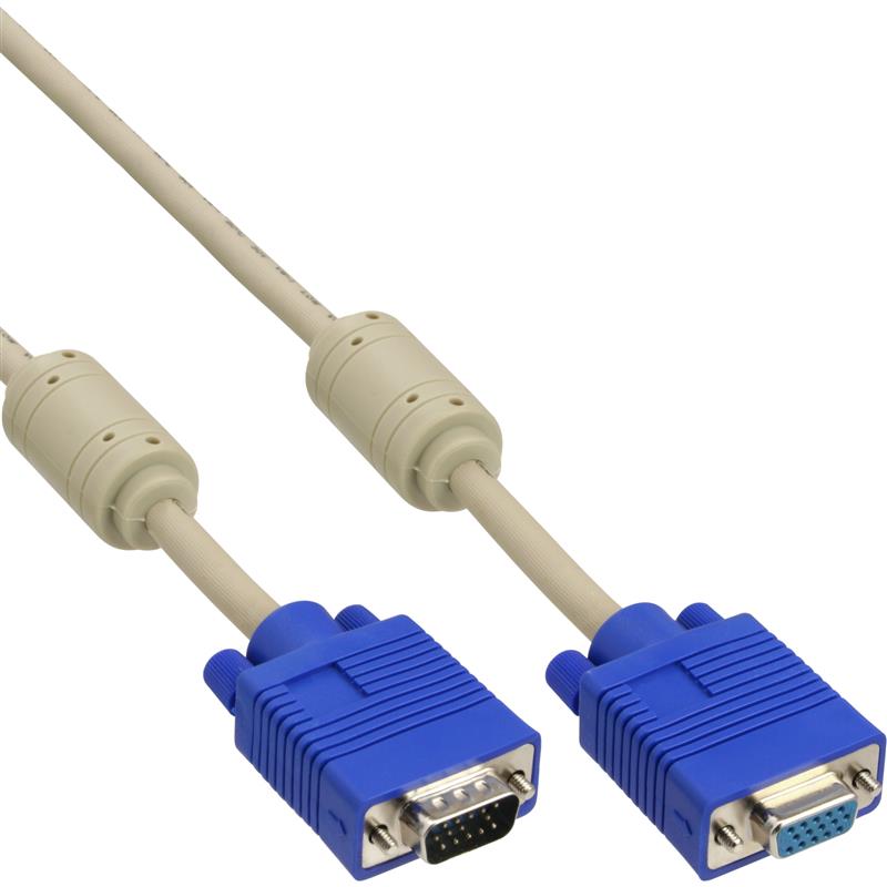 InLine S-VGA kabel beige 15HD M V 2m