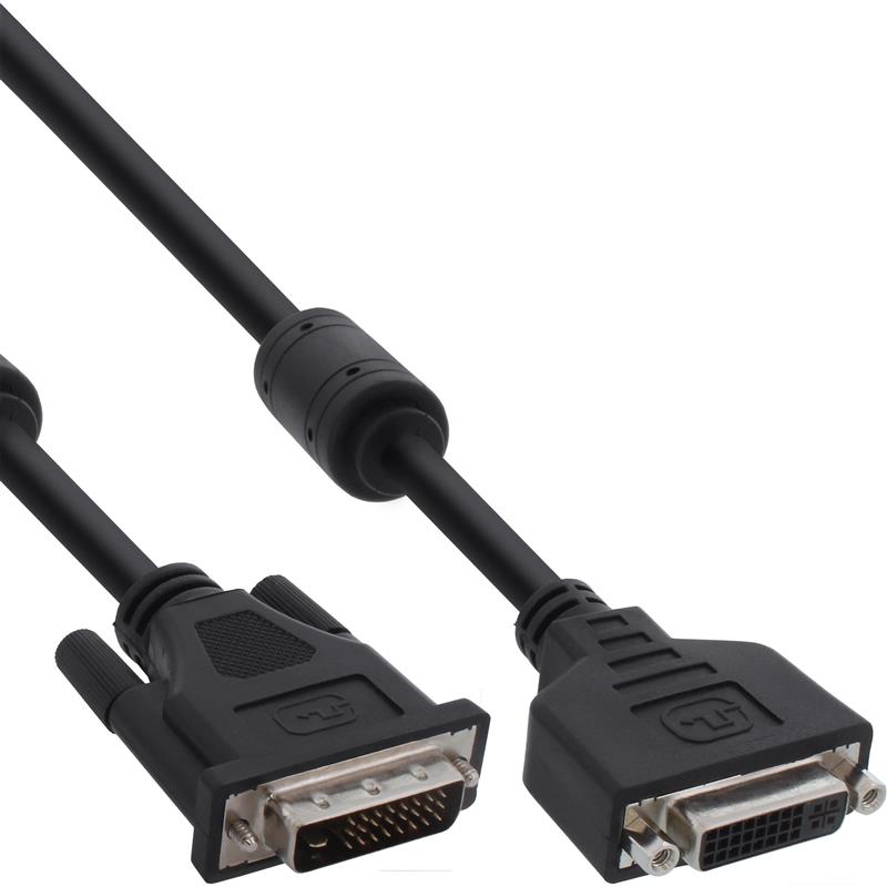 InLine DVI-D kabel 24 1 M V Dual Link 2 ferrietkernen 2m