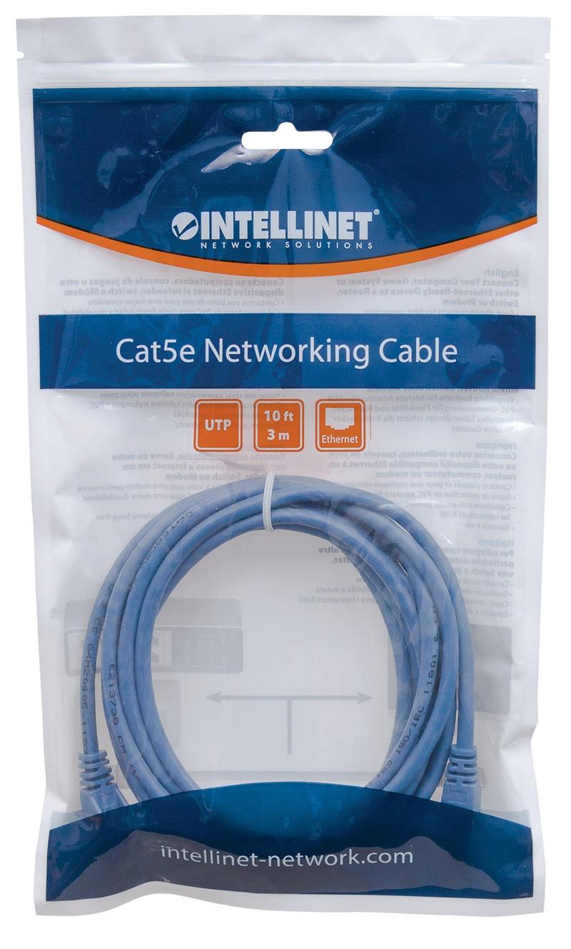 Network Cable Cat6 U UTP RJ45-Male RJ45-Male 1 0 m Blue