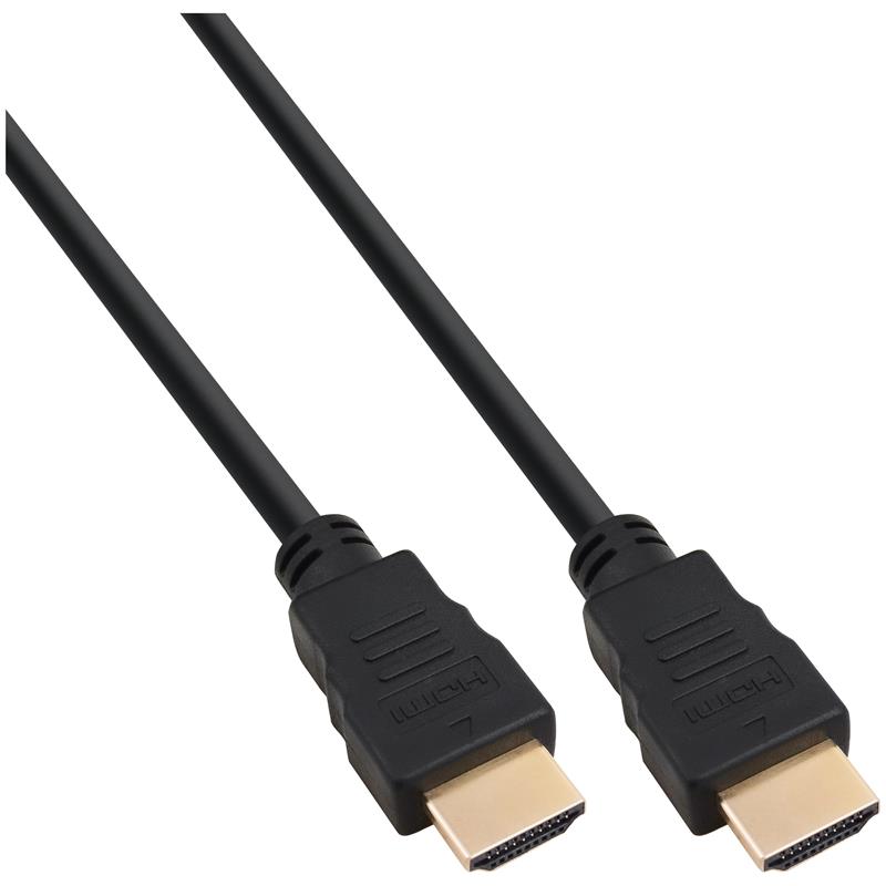 InLine Certified Ultra High Speed HDMI Cable M M 8K4K gold plated black 3m