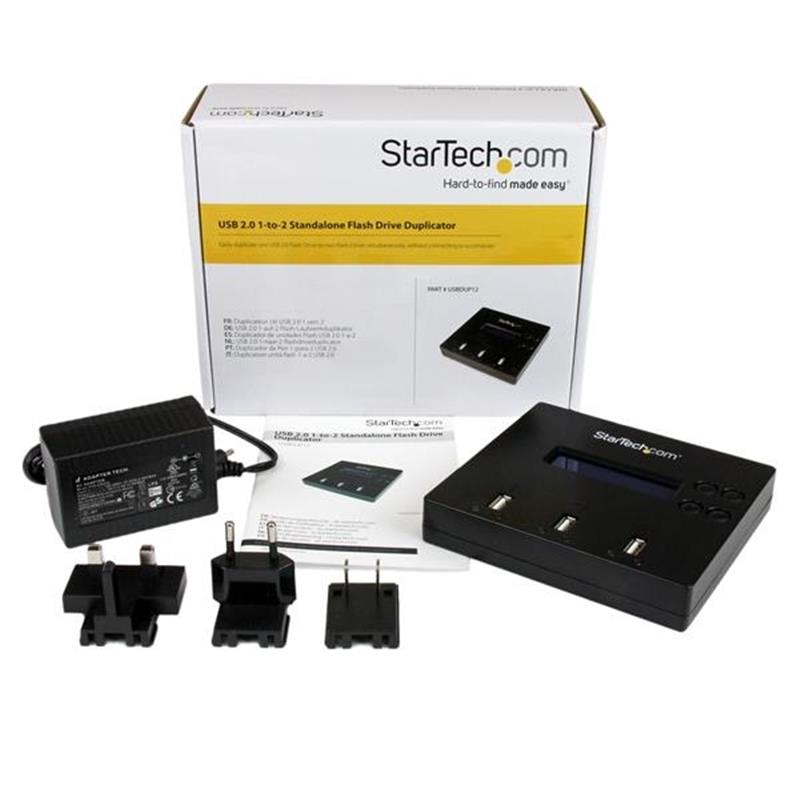 StarTech.com 1:2 standalone USB duplicator en -wisser voor Flash drives