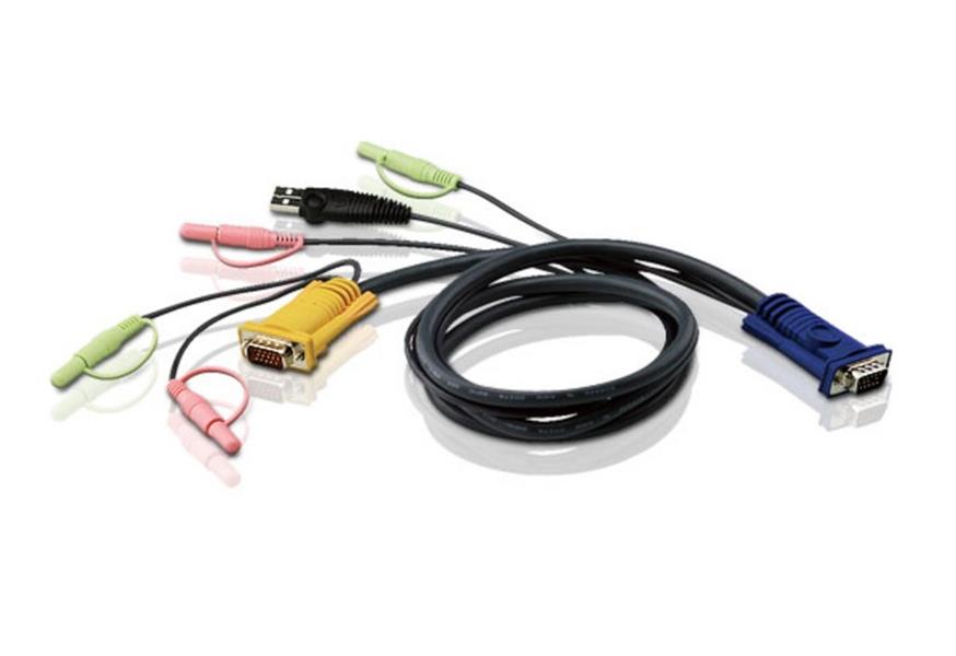 Aten 5M USB KVM Kabel met 3 in 1 SPHD en Geluid