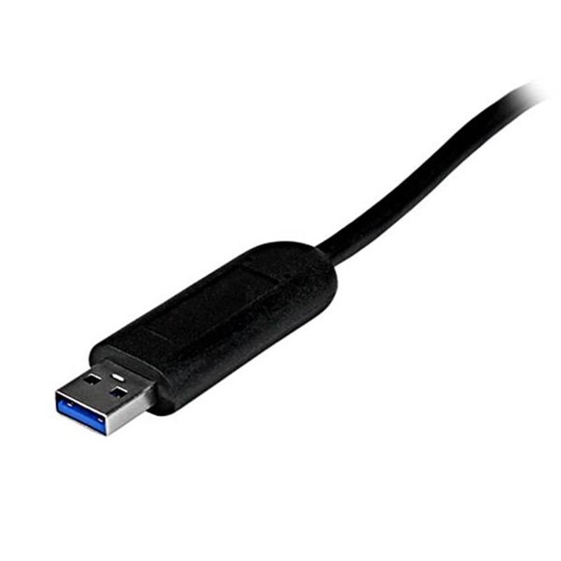 StarTech.com 4-poorts draagbare SuperSpeed USB 3.0-hub met geintegreerde kabel