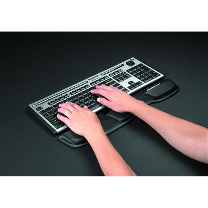 Fellowes Health-V Fabrik toetsenbord/polssteun zwart