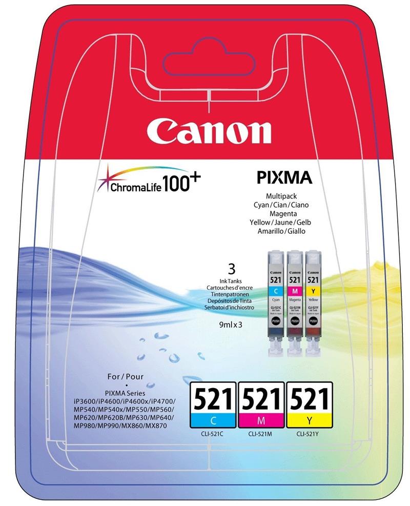Canon CromaLife 100+ inktcartridge Origineel Normaal rendement Cyaan, Magenta, Geel
