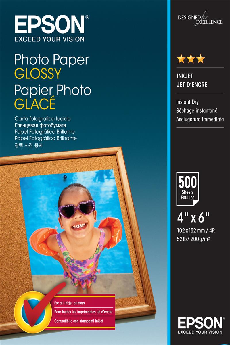 Epson Photo Paper Glossy - 10x15cm - 500 Vellen