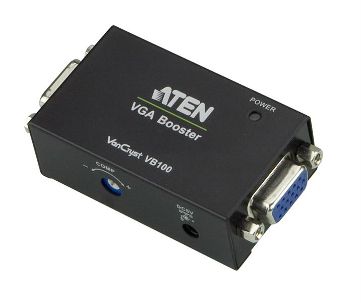 ATEN VB100 audio/video extender AV-repeater Zwart