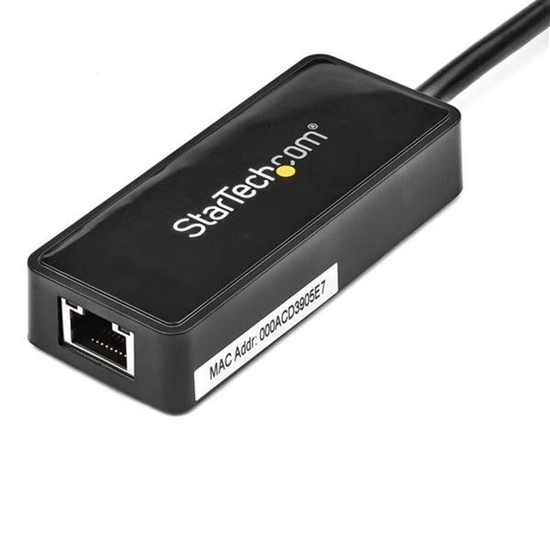 StarTech.com USB 3.0 naar gigabit Ethernet-adapter NIC met USB-poort zwart