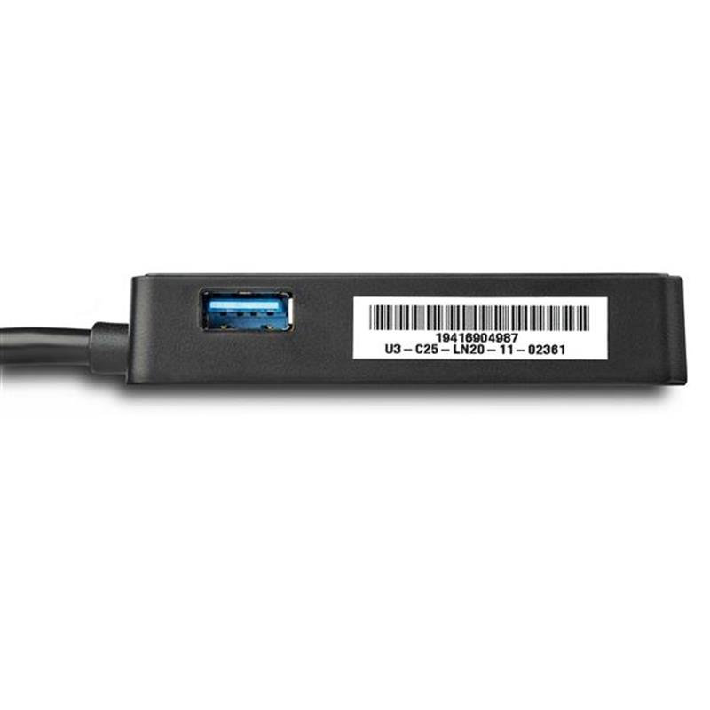 StarTech.com USB 3.0 naar gigabit Ethernet-adapter NIC met USB-poort zwart