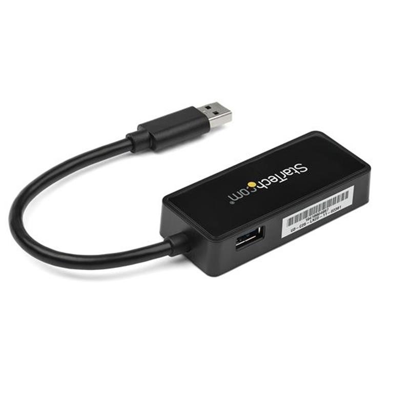 StarTech.com USB 3.0 naar gigabit Ethernet-adapter NIC met USB-poort zwart