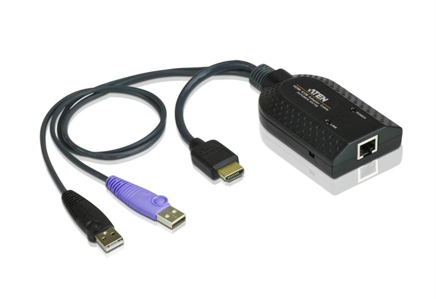 ATEN KA7168 toetsenbord-video-muis (kvm) kabel Zwart