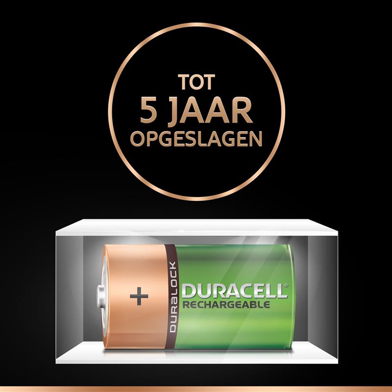 Duracell Recharge Ultra D-batterijen, verpakking van 2