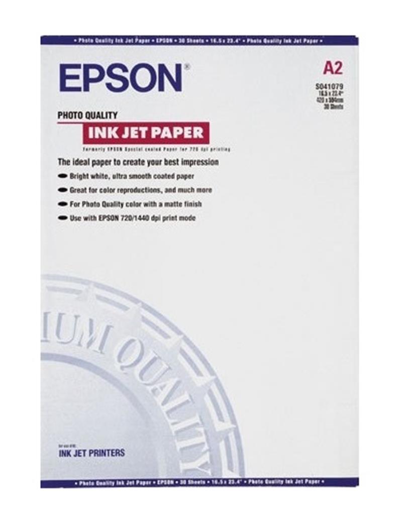 Epson Photo Quality Ink Jet Paper, DIN A2, 102g/m², 30 Vel