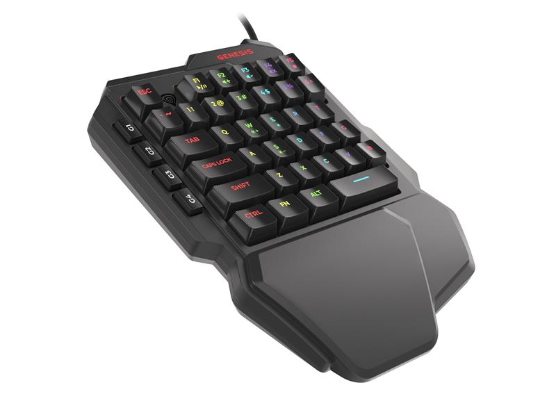 GENESIS Thor 100 RGB numeriek toetsenbord Universeel USB Zwart