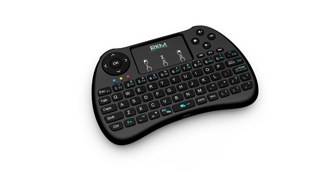 Rikomagic K6 2 4G wireless mini keyboard with Touchpad Li-ion accu 140*90*17 mm ***