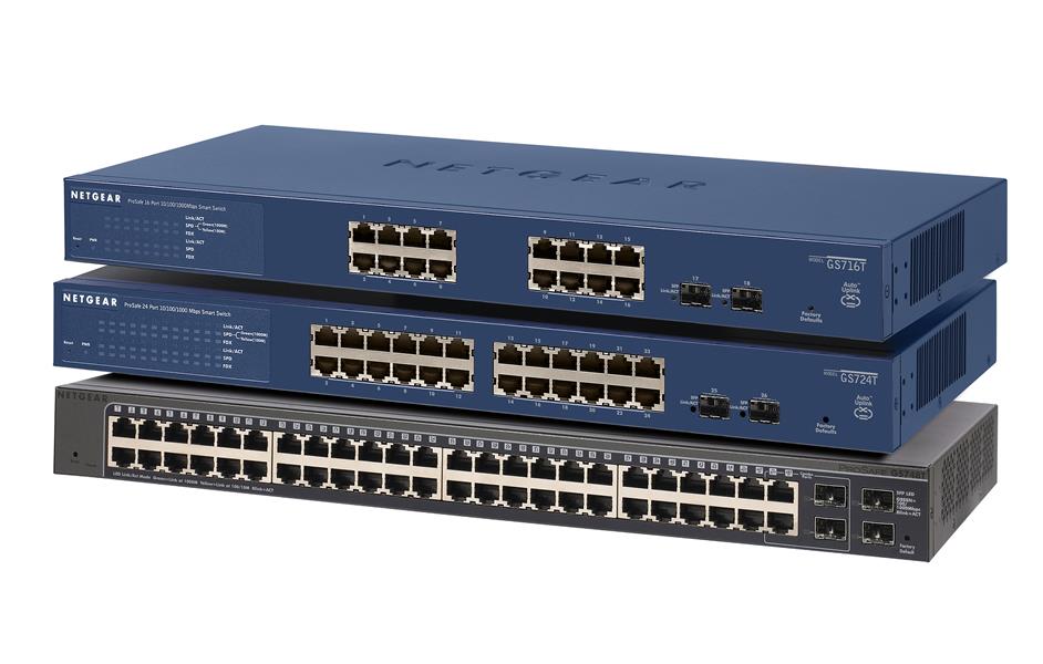 Netgear ProSAFE Smart Switch - GS716T - 16 Gigabit Ethernet poorten
