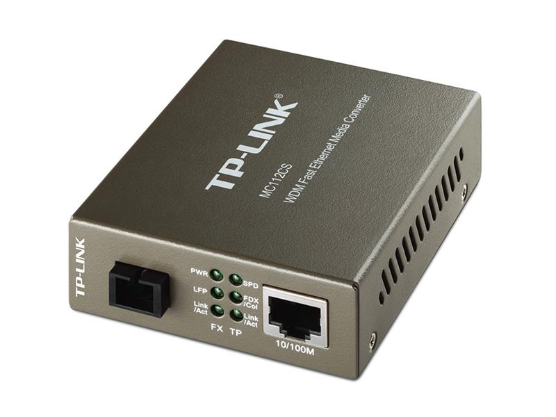 TP-LINK MC112CS netwerk media converter 1000 Mbit/s 1550 nm Zwart