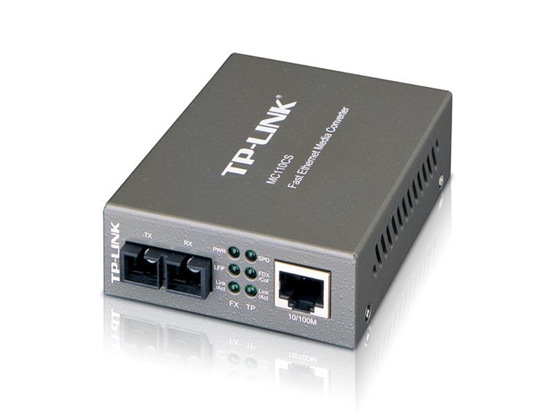 TP-LINK MC110CS netwerk media converter 1000 Mbit/s 1310 nm Zwart