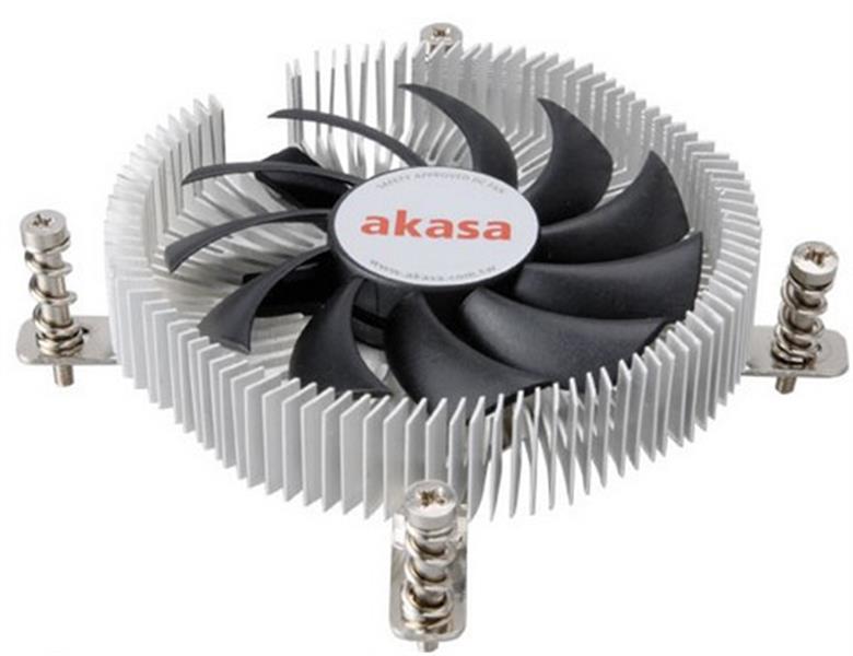 Akasa Intel LGA 775 115X Lo Noise AliCore m-directional screwbackplate with embed PWM 2Ball Fan 21mm height