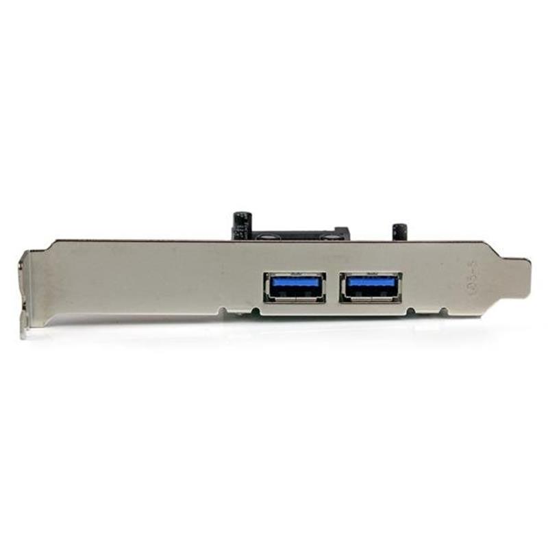 StarTech.com 2-poorts PCI Express (PCIe) SuperSpeed USB 3.0-kaartadapter met UASP SATA-voeding