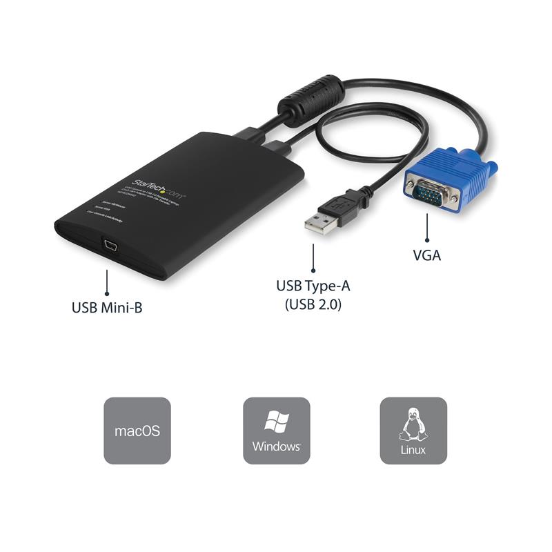 StarTech.com USB Crash Cart adapter met bestandsoverdracht & video-opname