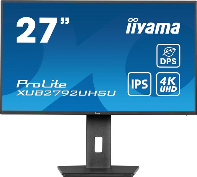 iiyama ProLite XUB2792UHSU-B6 computer monitor 68,6 cm (27"") 3840 x 2160 Pixels Dual UHD LED Zwart