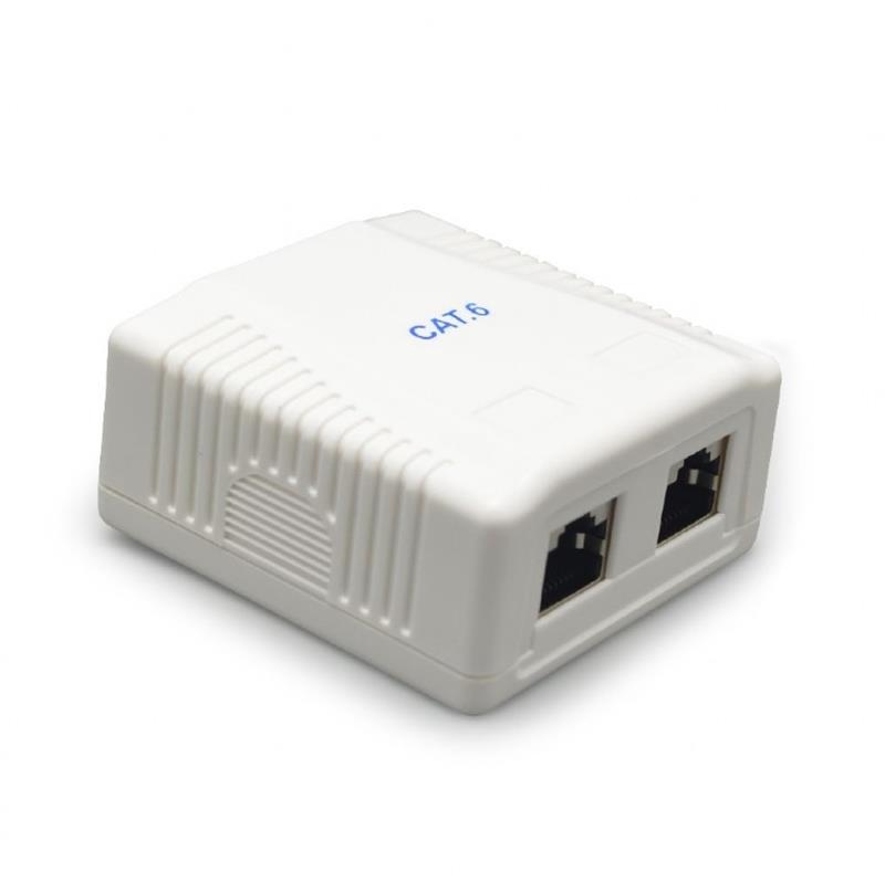 CAT6 FTP LAN-opbouwdoos 2-poorts