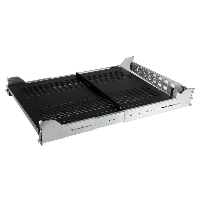 StarTech.com 2U geventileerde en uitschuifbare Server Rack lade met kabelbeheer & verstelbare montagediepte 22,7 kg