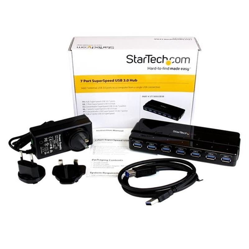 StarTech.com 7-poorts USB 3.0-hub desktop