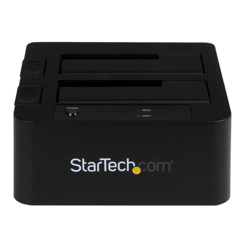 StarTech.com USB 3.0 / eSATA dubbel harde-schijf docking station met UASP voor 2,5/3,5 inch SATA SSD / HDD SATA 6 Gbps