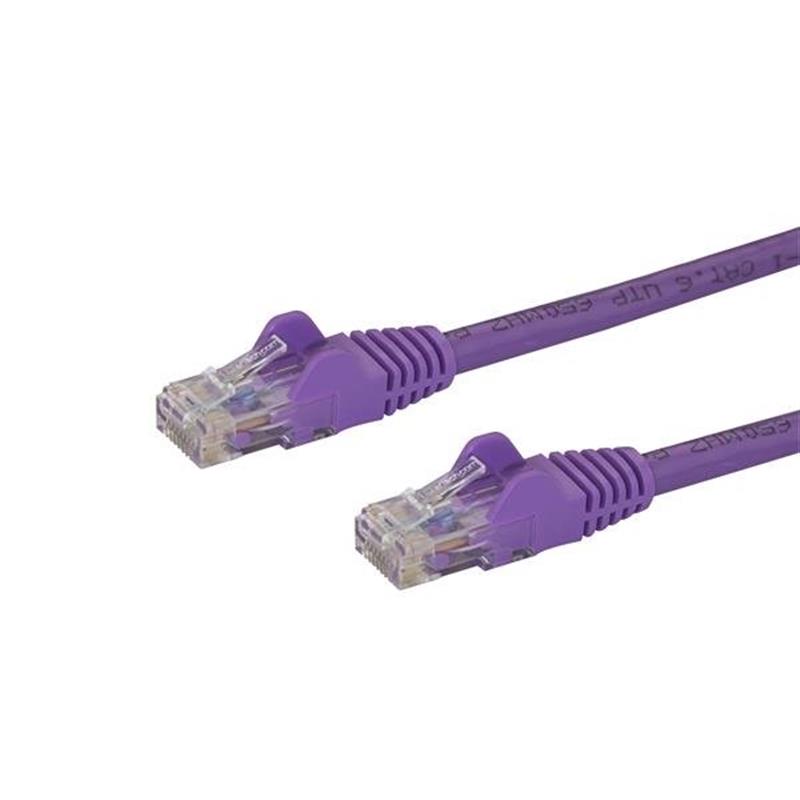 StarTech.com Cat6 patchkabel met snagless RJ45 connectors 2 m, paars