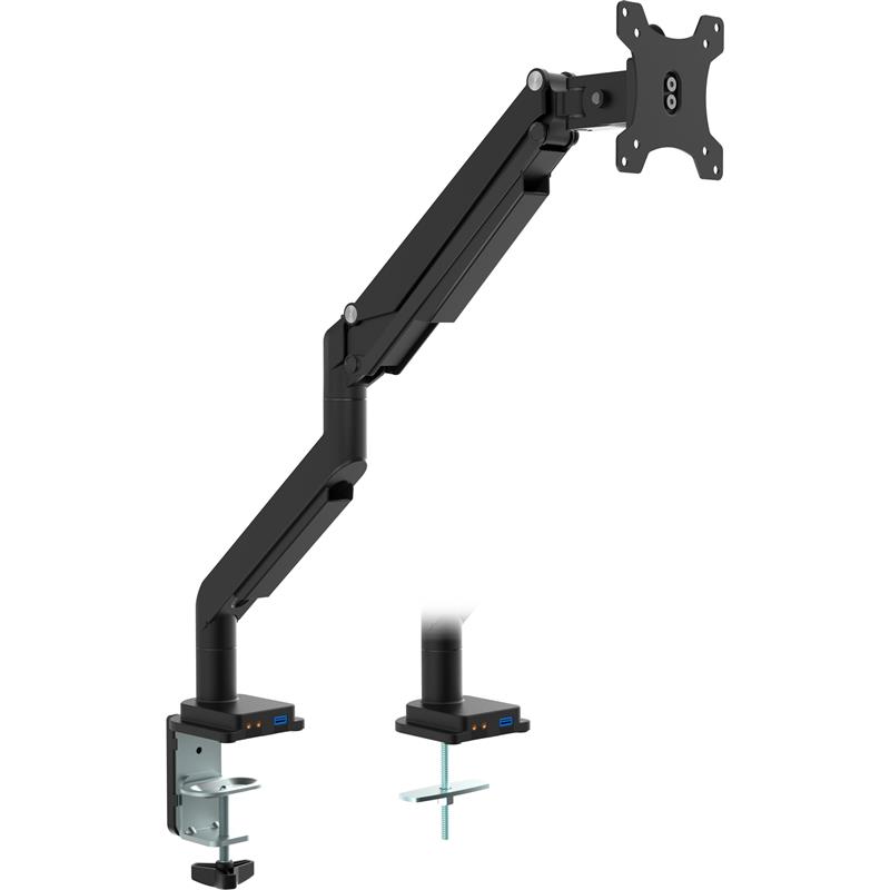 InLine Desktop Mount with Lifter and USB Audio movable for TV Displays up to 82cm 32 max 9kg