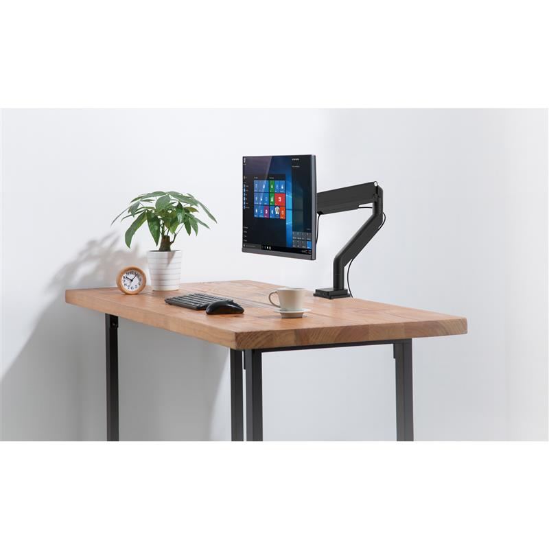 InLine Desktop Mount with Lifter and USB Audio movable for TV Displays up to 82cm 32 max 9kg