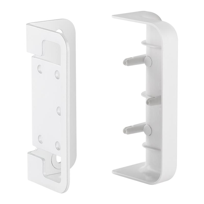 InLine Slatwall mounting bracket for wall bracket Panel white 2pcs pair