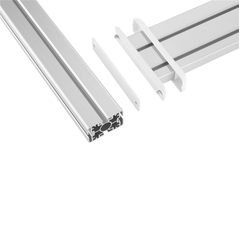 InLine Slatwall Panel Aluminium for table mounting 1m