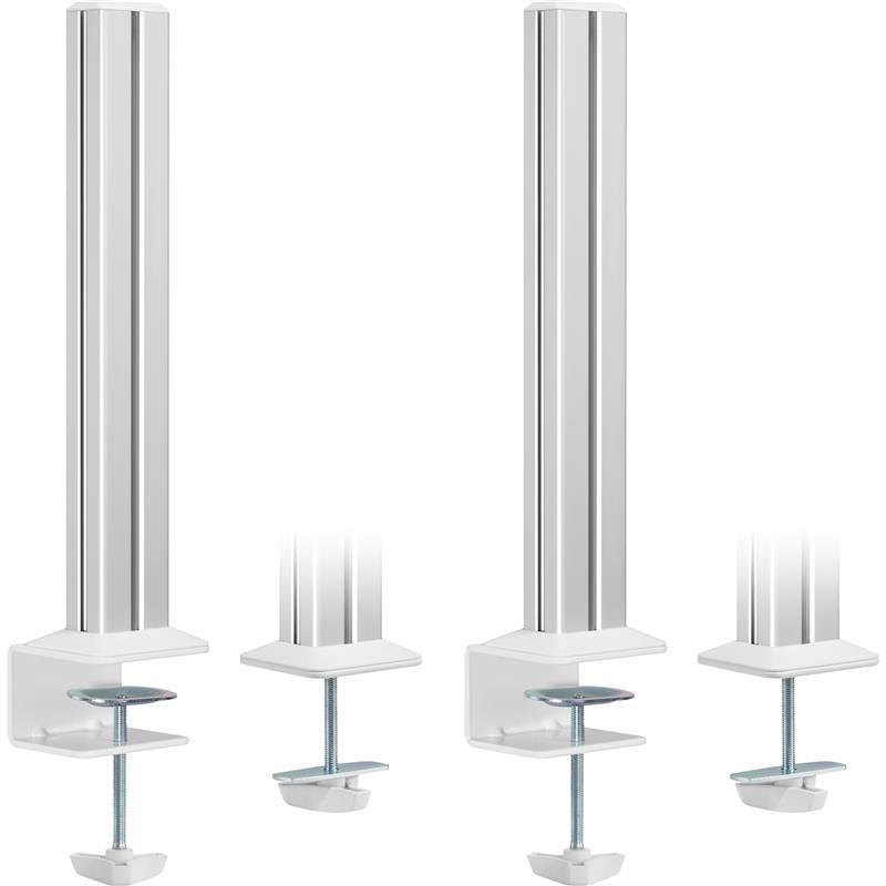 InLine Slatwall mounting columns aluminium for table mounting Panel set of 2