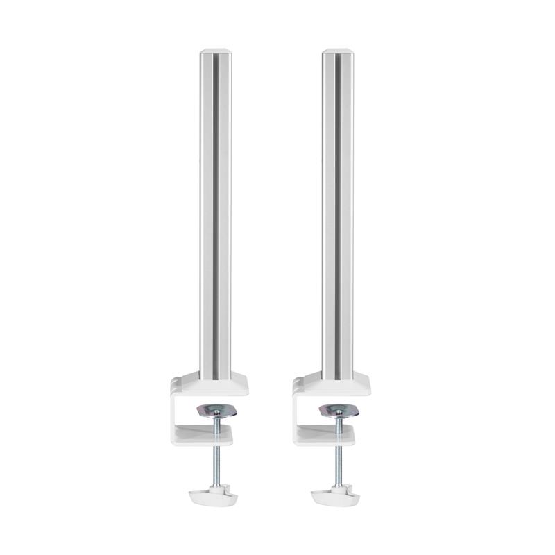 InLine Slatwall mounting columns aluminium for table mounting Panel set of 2