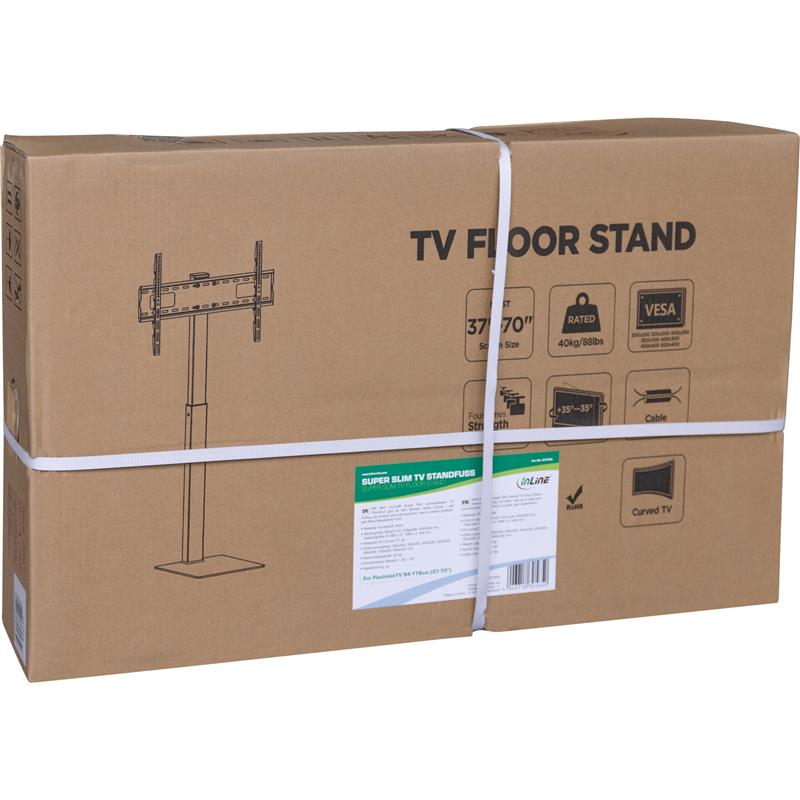 InLine TV stand height adjustable for LED TV 37-70 94-178cm max 40kg