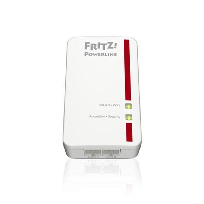 FRITZ!Powerline 540E WLAN Set International 500 Mbit/s Ethernet LAN Wifi Wit 2 stuk(s)