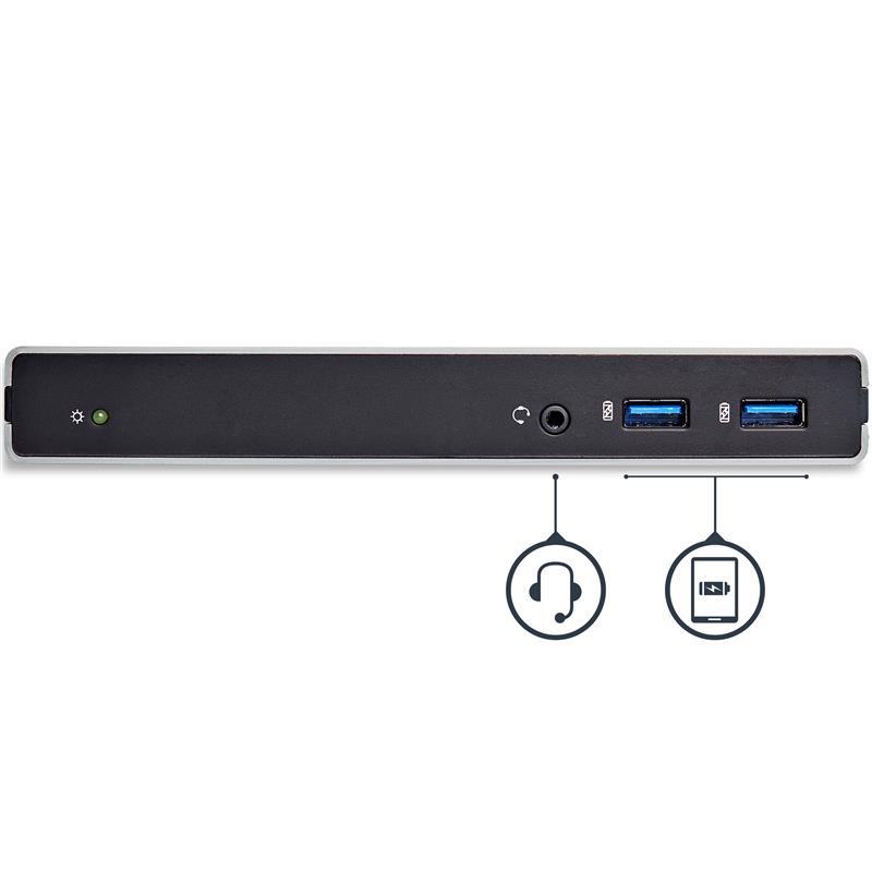 StarTech.com Dual-monitor USB 3.0 docking station met DVI en verticale standaard