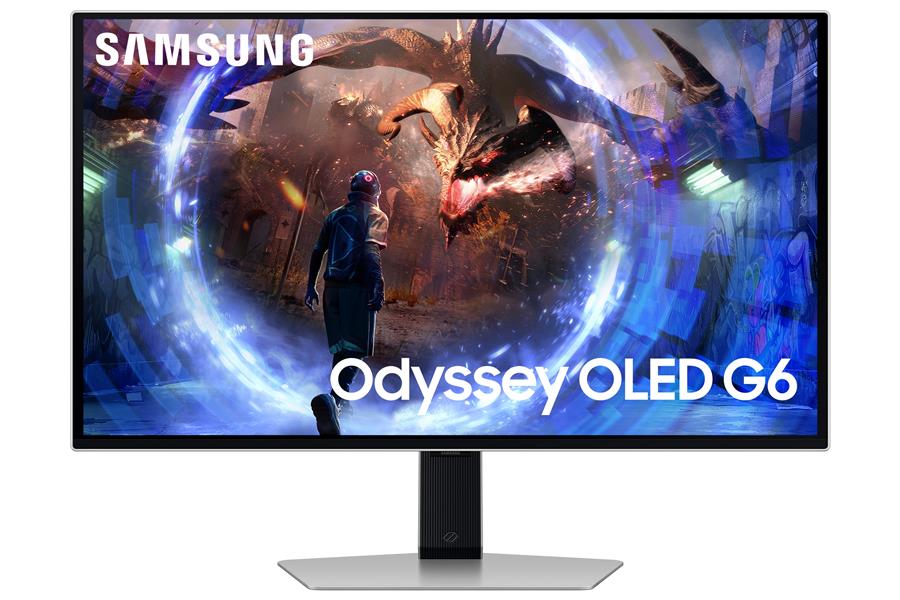 Samsung Odyssey G60SD computer monitor 68,6 cm (27"") 2560 x 1440 Pixels Quad HD OLED Zilver