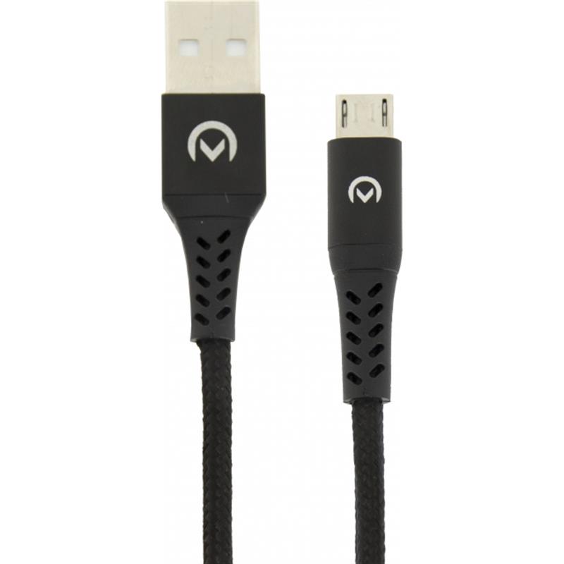 Mobilize Strong Nylon Cable USB to Micro USB 1m Black