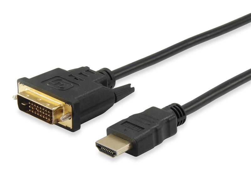 Equip 119322 video kabel adapter 2 m HDMI DVI-D Zwart