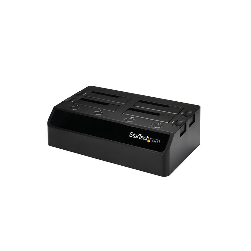 StarTech.com USB 3.0 naar SATA 6 Gbps hard drive docking station met 4 bays, UASP & dubbele ventilatoren 2,5/3,5 inch SSD / HDD dock