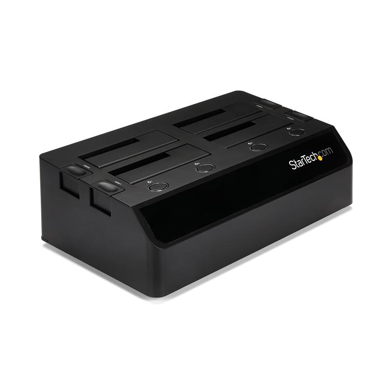 StarTech.com USB 3.0 naar SATA 6 Gbps hard drive docking station met 4 bays, UASP & dubbele ventilatoren 2,5/3,5 inch SSD / HDD dock