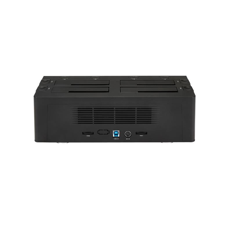 StarTech.com USB 3.0 naar SATA 6 Gbps hard drive docking station met 4 bays, UASP & dubbele ventilatoren 2,5/3,5 inch SSD / HDD dock