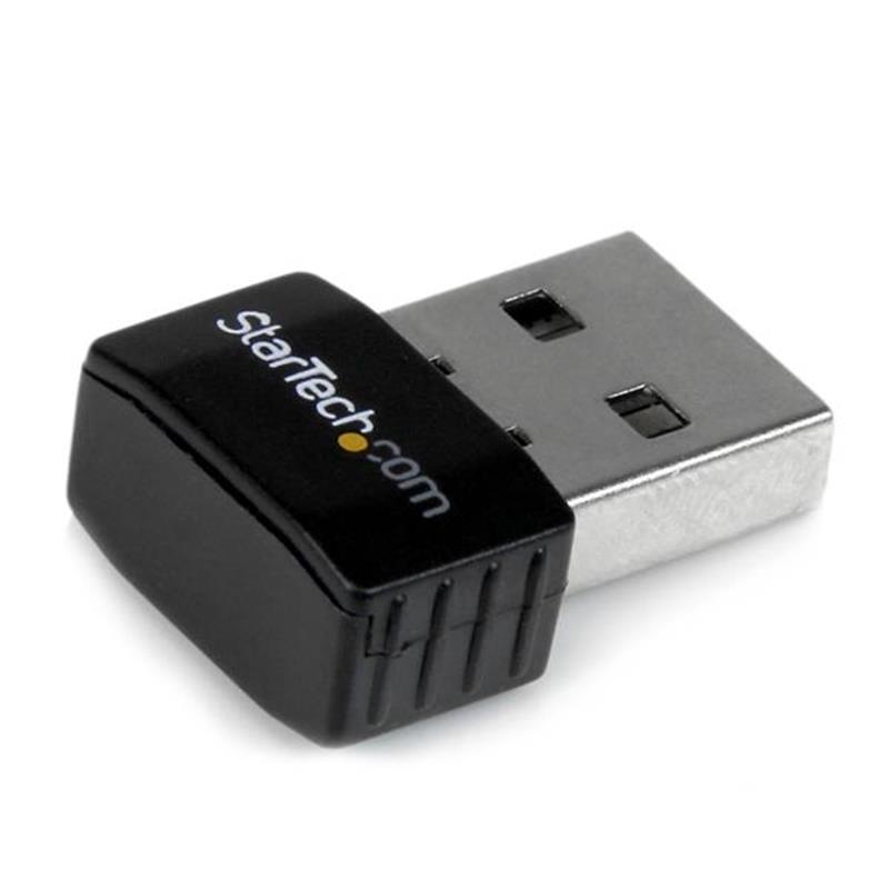 StarTech.com USB 2.0 300 Mbps Mini draadloos-N netwerkadapter 802.11n 2T2R wifi-adapter