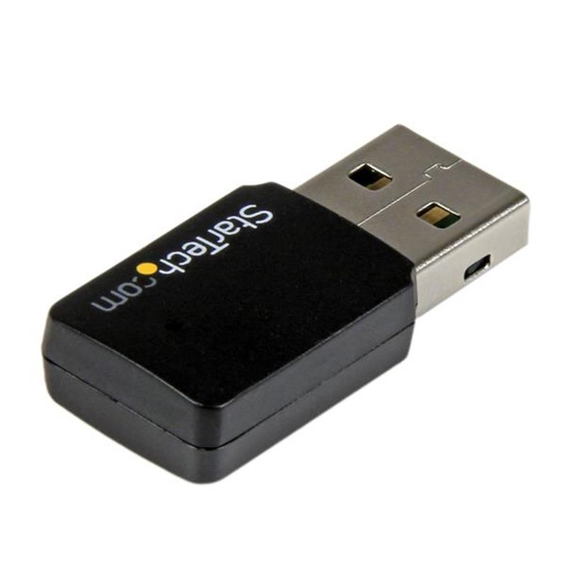 StarTech.com USB 2.0 AC600 mini-dubbelband draadloze-AC netwerkadapter 1T1R 802.11ac wifi-adapter